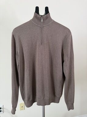 Suitsupply Silk Wool Cashmere Quarter Zip Sweater